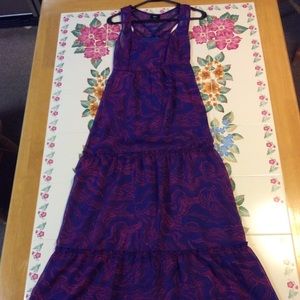 Navy and pink maxi dress